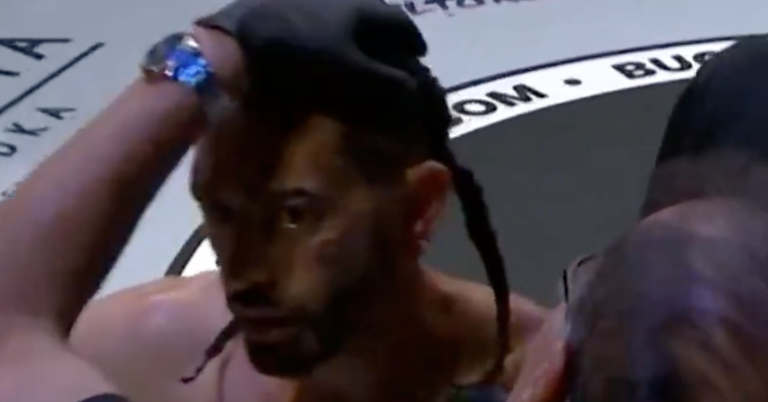 Watch BKFC 78 bout get called off after fighter suffers severed ear lobe