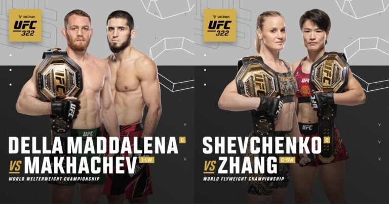 ‘JDM’ Vs. Islam Makhachev, Shevchenko Vs. Zhang Title Fights Official For UFC 322