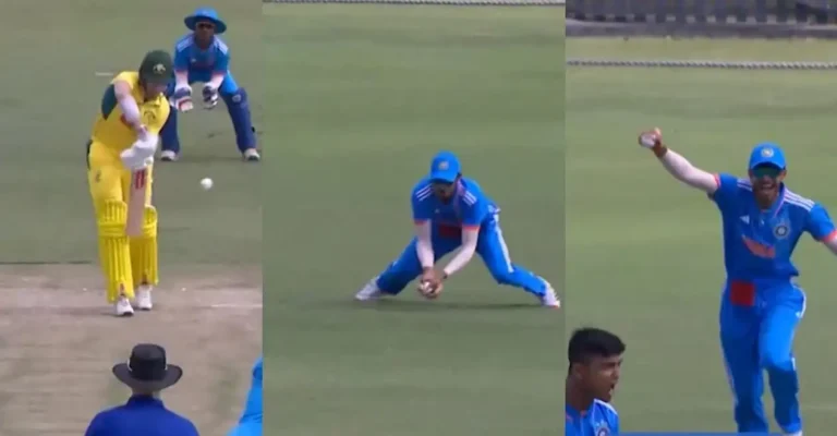 WATCH: Vihaan Malhotra takes a screamer to dismiss Alex Turner in AUS vs IND 1st Youth ODI