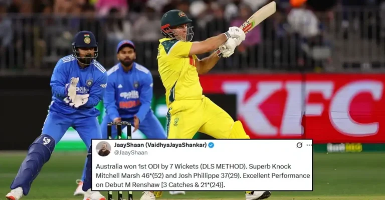 Fans react as clinical Australia beat India convincingly in rain-hit Perth ODI
