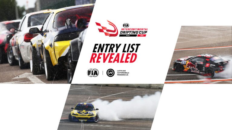 Record entry list for fifth edition of FIA Intercontinental Drifting Cup