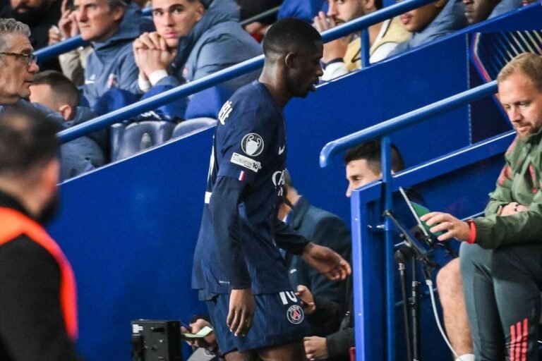 Dembele and Hakimi injured in 2-1 UCL loss to Bayern