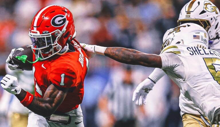 College Football Week 14 Live Score, Updates: Georgia Hangs on vs. Georgia Tech