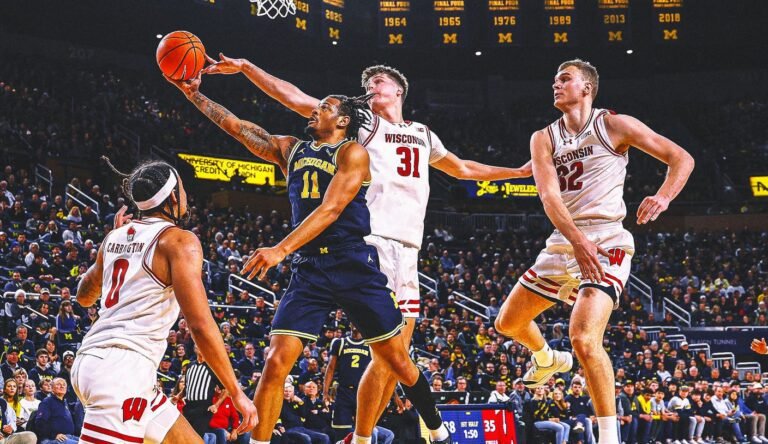 No. 2 Michigan HC Dusty May ‘Disappointed’ After Stunning 1st Loss vs. Wisconsin