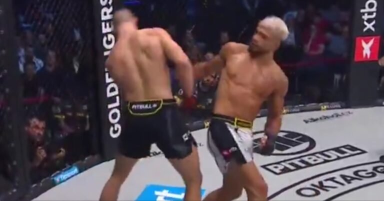 Kaik Brito KOs Ronald Paradeiser With Brutal Spinning Backfist To Claim Welterweight Crown