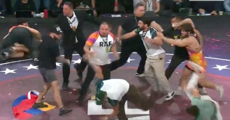 Arman Tsarukyan Throws Punches, Instigates Wild Brawl At Real American Freestyle Event