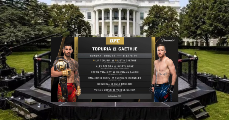 Ilia Topuria, Justin Gaethje And Others React To Being Booked For UFC White House Event