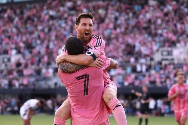 Watch Lionel Messi score first goal at Nu Stadium as boss rues ‘team issue’ after Luis Suarez helps MLS giants overcome nightmare start at new home