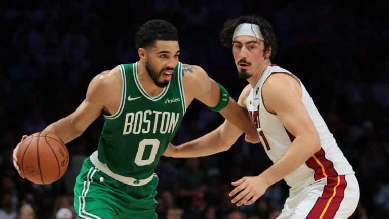 Jayson Tatum shuts down injury worries after triple-double vs. Heat