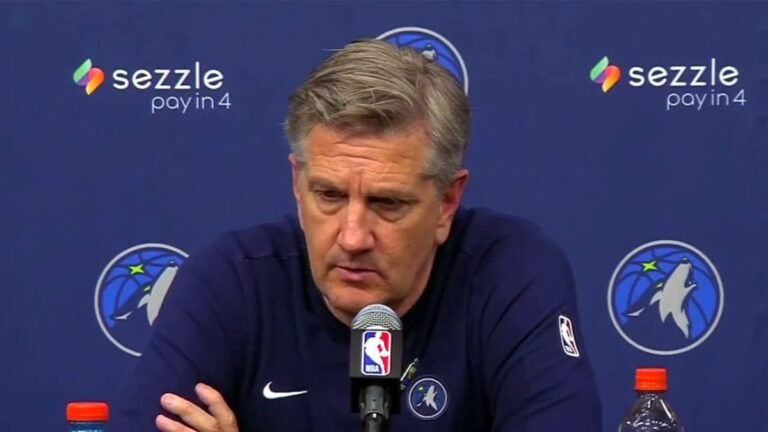 Chris Finch reflects on Timberwolves’ offensive struggles after loss to 76ers