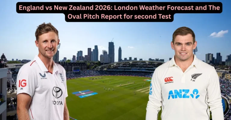 England vs New Zealand 2026: London Weather Forecast and The Oval Pitch Report for second Test