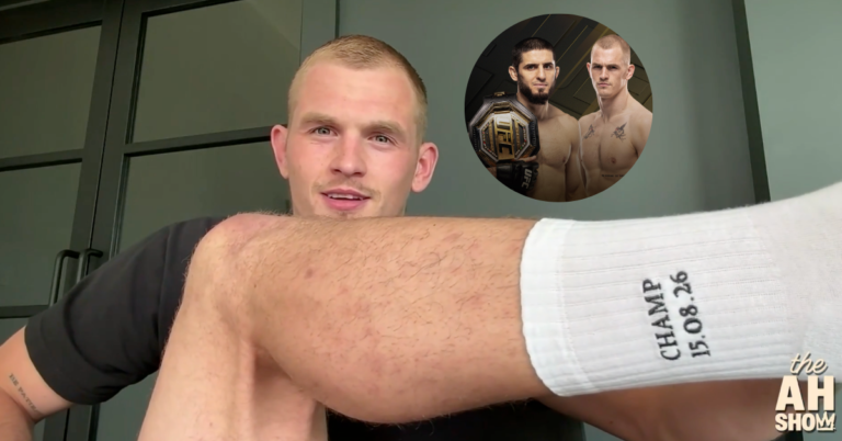 Ian Machado Garry Shows Off “CHAMP” Socks Ahead Of UFC 330 Clash With Islam Makhachev