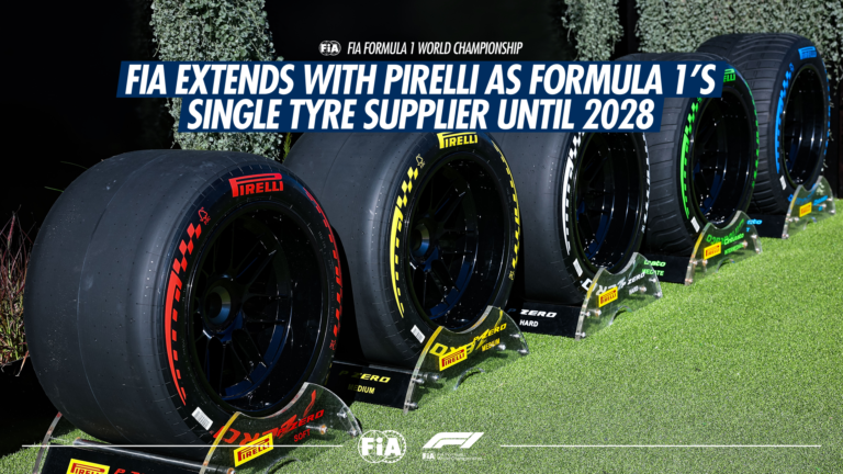 FIA extends with Pirelli as Formula 1’s single tyre supplier until 2028