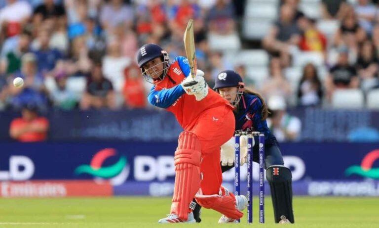 Sophia Dunkley steps up in Nat Sciver-Brunt’s absence as England beat Scotland