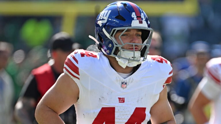 Giants RB Cam Skattebo says he is OK after botching backflip
