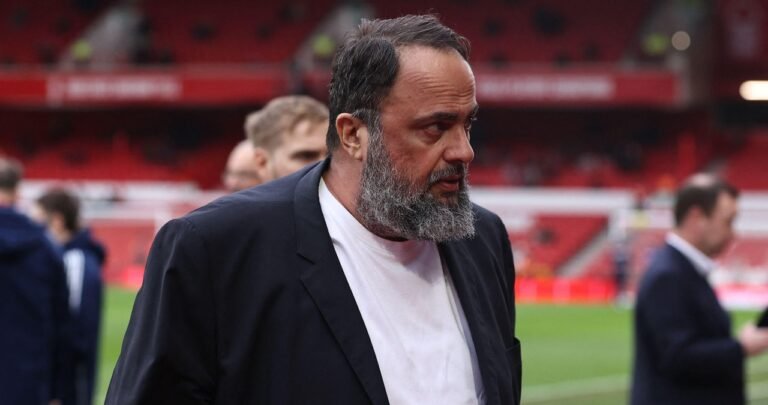 Nottingham Forest owner Evangelos Marinakis sues Crystal Palace over gun banner