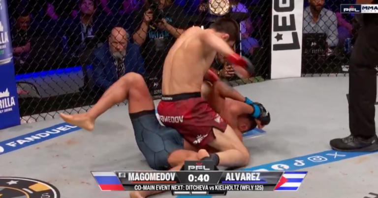 Amru Magomedov TKOs Angel Alvarez After Destroying Lead Leg At PFL New York